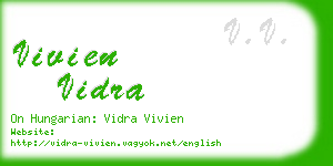 vivien vidra business card